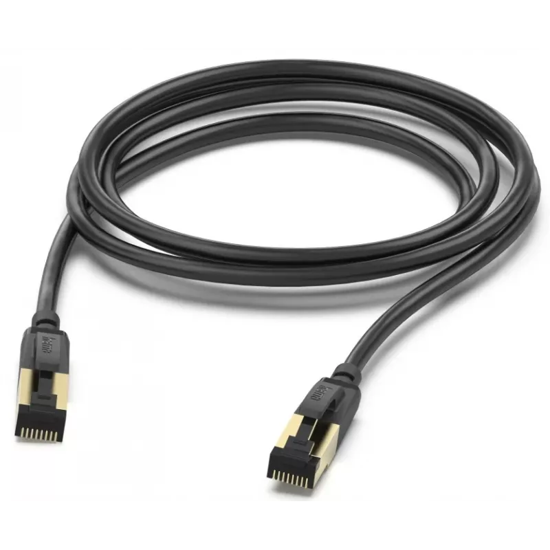 Hama 00202002 cavo di rete nero 3 m Cat8 S/FTP (S-STP)