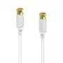 Hama 00202020 cavo coassiale 3 m tipo F bianco