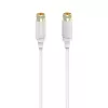 Hama 00202020 cavo coassiale 3 m tipo F bianco