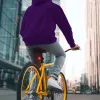 Hama 00185838 Set luci LED per bicicletta, anteriore e posteriore, batterie, StVZO