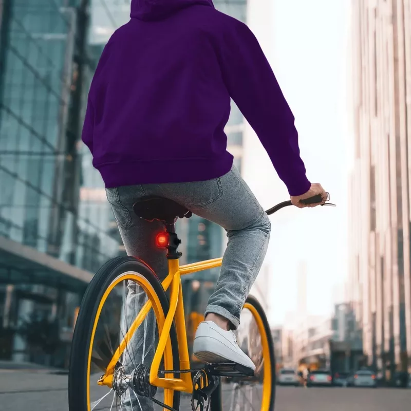 Hama 00185838 Set luci LED per bicicletta, anteriore e posteriore, batterie, StVZO