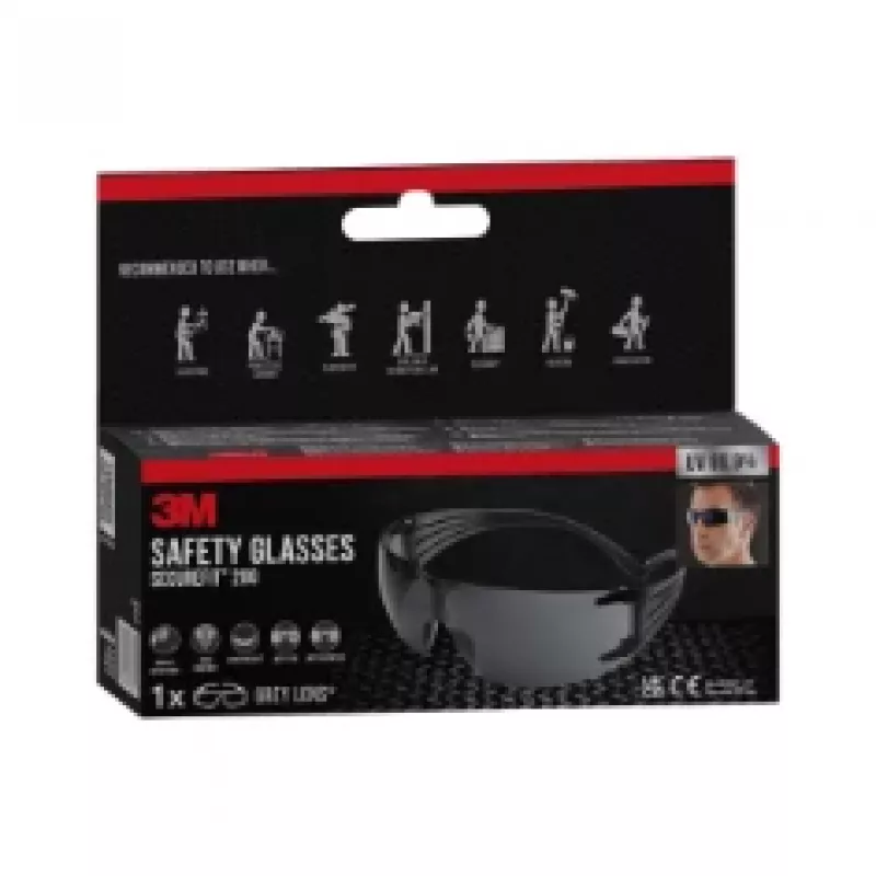 3M SecureFit Occhiali protettivi 200, lente grigia