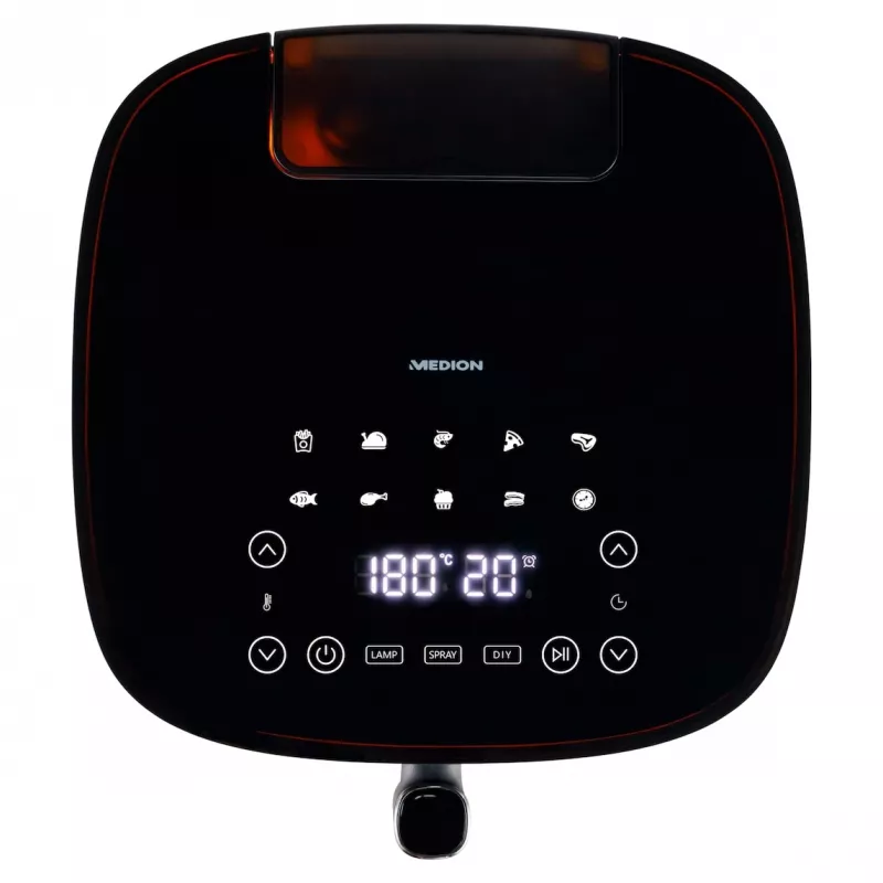 MEDION LIFE X10 XL Single 5 L 1500 W Friggitrice ad aria calda nero