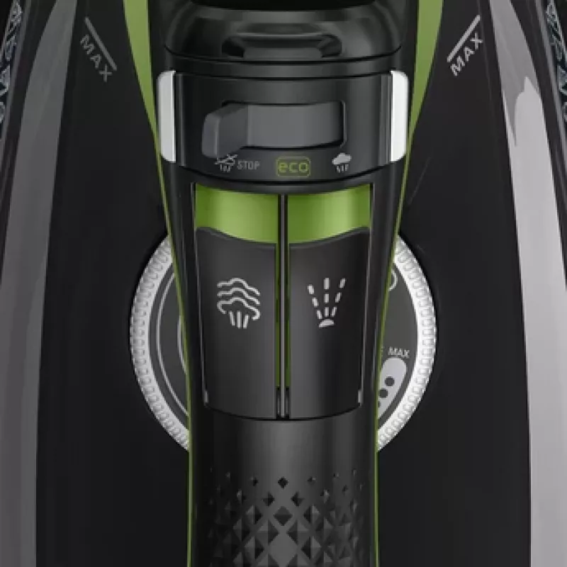 Rowenta DW6330 Eco Intelligence Ferro da stiro Dry & Steam suola Microsteam 400 HD 2500 W nero, verde