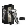 Braun Series 9 9325s Rasoio elettrico dell'ultima generazione, base di ricarica, custodia in tessuto, grafite
