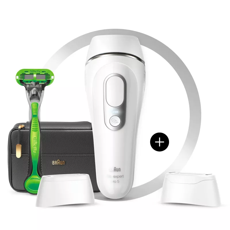 Braun Silk-expert Pro Silk·expert Pro 5 PL5145 Luce pulsata intensa (IPL) argento, bianco