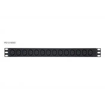 ATEN PDU Basic Metered 1U con protezione da sovratensione, Basic, Metered, 1U, Nero, LCD, 18 uscite AC, connettore femmina C13