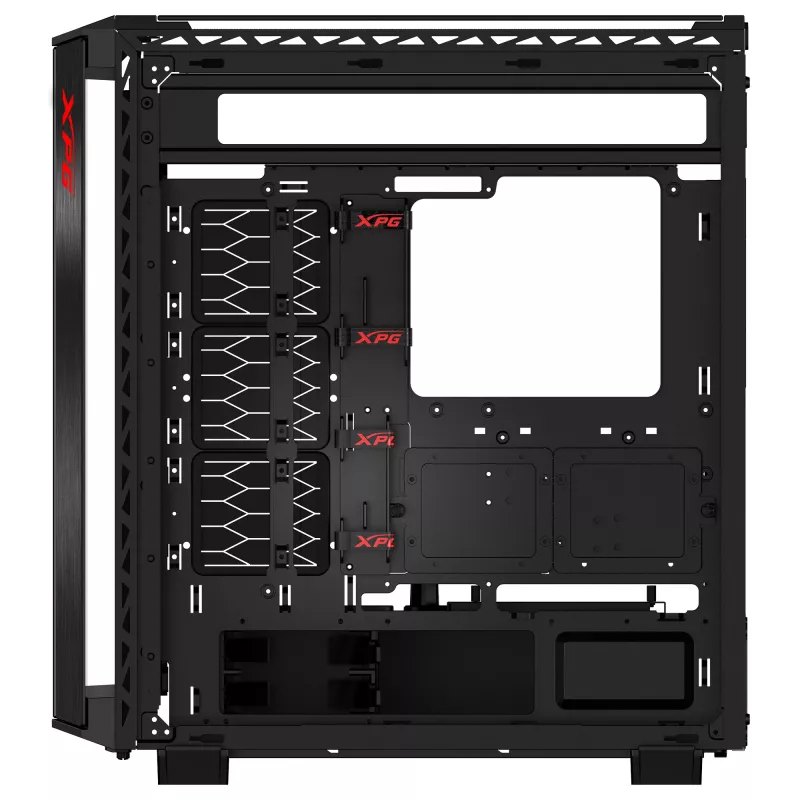 XPG BATTLECRUISER II ST Mid-Tower Nero, Midi Tower, PC, Nero, ATX, EATX, micro ATX, Mini-ITX, acciaio inossidabile, Gaming