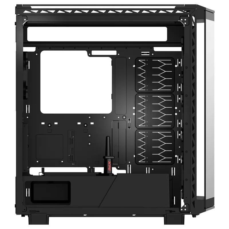 XPG BATTLECRUISER II ST Mid-Tower Nero, Midi Tower, PC, Nero, ATX, EATX, micro ATX, Mini-ITX, acciaio inossidabile, Gaming