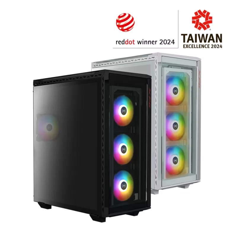 XPG BATTLECRUISER II ST Mid-Tower Nero, Midi Tower, PC, Nero, ATX, EATX, micro ATX, Mini-ITX, acciaio inossidabile, Gaming