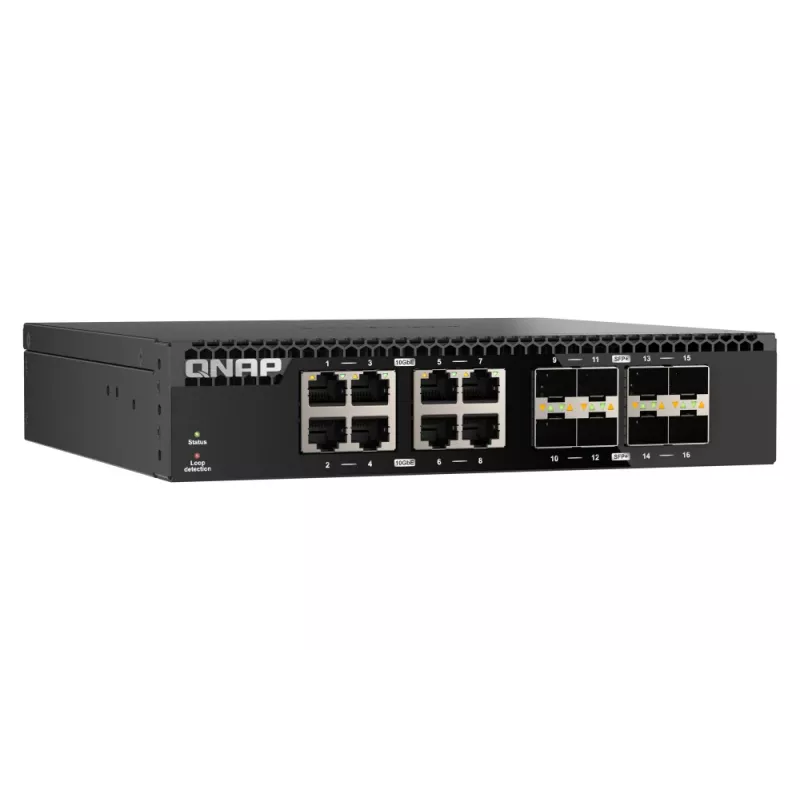 QNAP QSW-3216R-8S8T Switch di rete Unmanaged L2 10G Ethernet (100/1000/10000) Nero