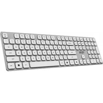 MSI FORGE K210 W COMBO WHITE US Tastiera Mouse inclusi Home/Office USB QWERTY US English