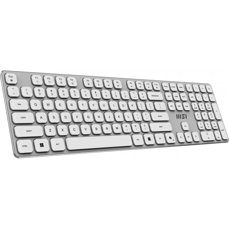 MSI FORGE K210 W COMBO WHITE US Tastiera Mouse inclusi Home/Office USB QWERTY US English