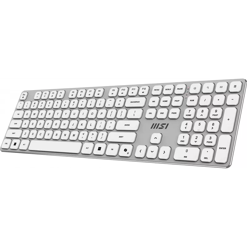MSI FORGE K210 W COMBO WHITE US Tastiera Mouse inclusi Home/Office USB QWERTY US English