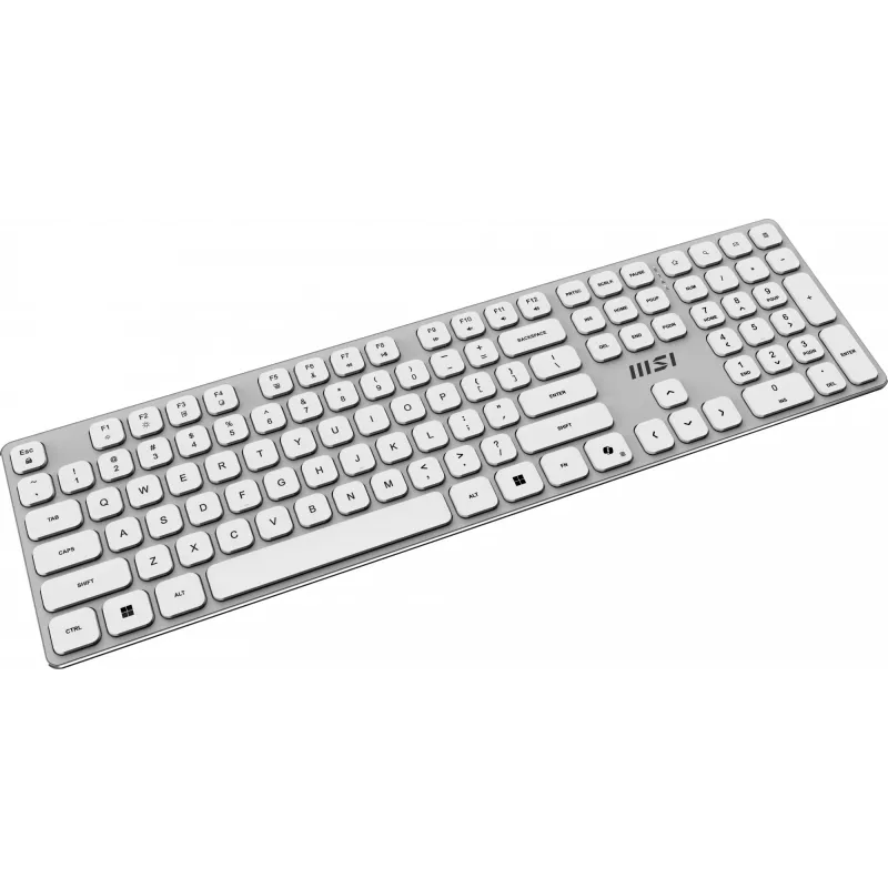 MSI FORGE K210 W COMBO WHITE US Tastiera Mouse inclusi Home/Office USB QWERTY US English