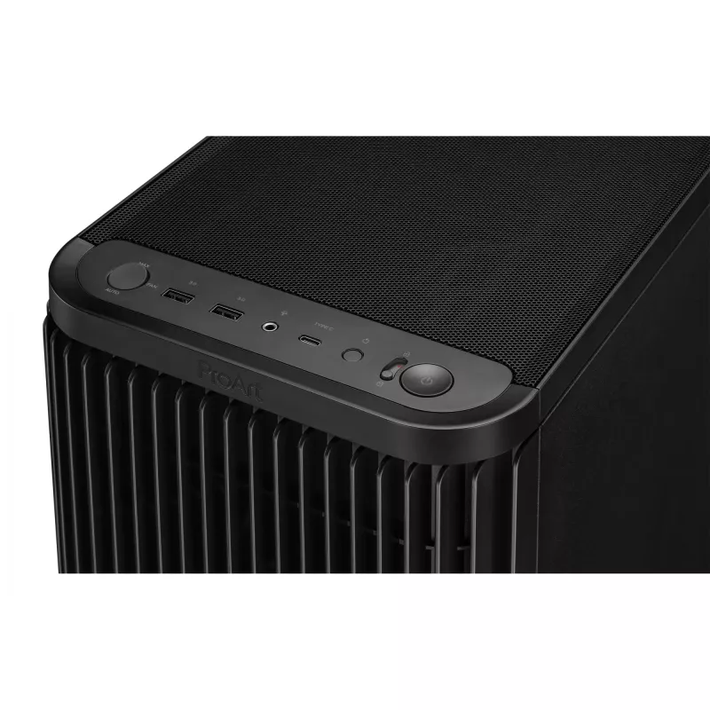 Case PC ASUS ProArt PA401 Mesh Panel Nero, ATX, 2x160mm anteriore, 1x120mm posteriore, 2x3,5 inch + 2x2,5 inch, USB 3.2 Gen1