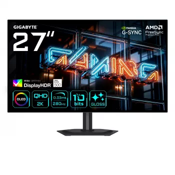 GIGABYTE MO27Q28GR Monitor Gaming WOLED QHD 27