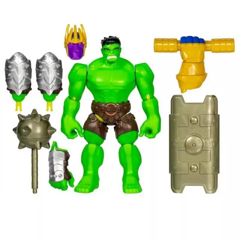 HASBRO Marvel MixMashers Avengers Hulk action figure mix & match, multicolore, per bambini da 4 anni