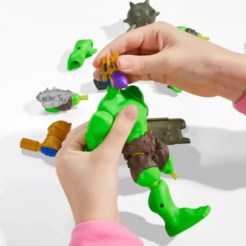 HASBRO Marvel MixMashers Avengers Hulk action figure mix & match, multicolore, per bambini da 4 anni