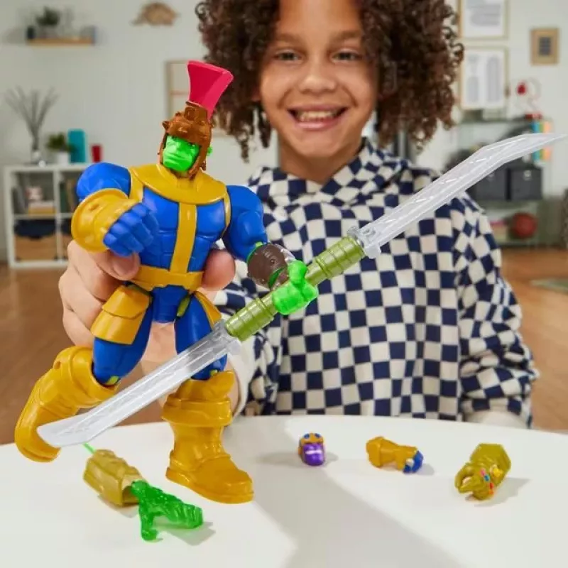 HASBRO Marvel MixMashers Avengers Hulk action figure mix & match, multicolore, per bambini da 4 anni
