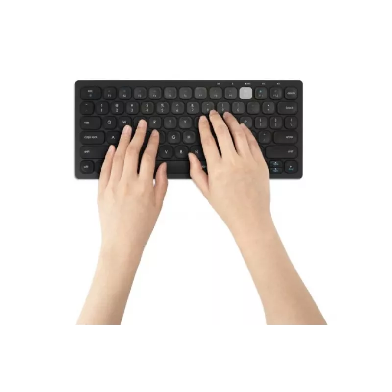 Tastiera compatta wireless Kensington Dual - BE, mini, wireless, RF wireless + Bluetooth, AZERTY, nera