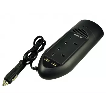 Duracell inverter con doppia presa UK 175W, universale, auto, 12 V, 175 W, 12 V, da DC a AC