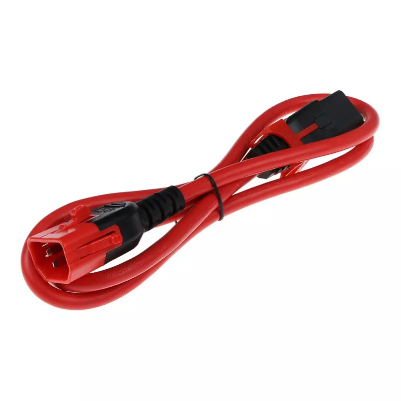 ACT Powercord C13 IEC Lock+ - C14 IEC Lock Dual Locking rosso 0,50 m, PC3613