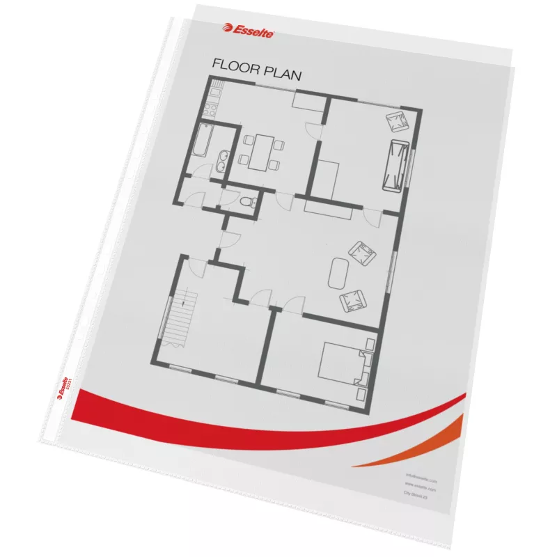 Esselte Quality Pocket A3 verticale, 30% plastica riciclata da materiale pre-consumo