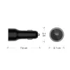 Caricabatterie da auto USB-C 65W di d bramante re-charge – 12–24V accendisigari, 1× USB-C, nero