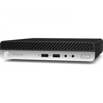 T1A HP ProDesk 400 G4 Ricondizionato Intel® Core™ i5 i5-8400T 8 GB DDR4-SDRAM 256 GB SSD Windows 10 Pro Mini-PC nero, argento