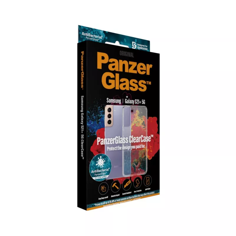 PanzerGlass ® ClearCase™ Samsung Galaxy S21 Plus 5G, custodia, Samsung, Samsung - Galaxy S21+, trasparente