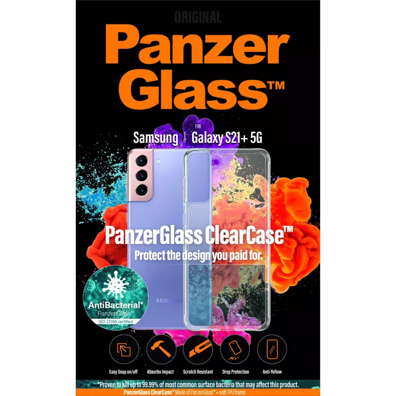 PanzerGlass ® ClearCase™ Samsung Galaxy S21 Plus 5G, custodia, Samsung, Samsung - Galaxy S21+, trasparente