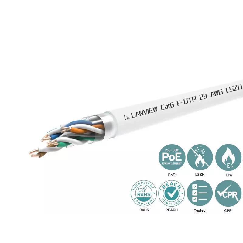 Lanview LVN122113 cavo di rete bianco 305 m Cat6 F/UTP (FTP)