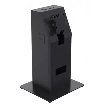 Kit kiosk Ergonomic Solutions SpacePole Mini Kiosk da banco nero metallo