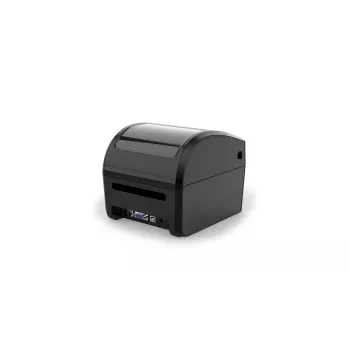 Etichettatrice Capture CA-RP420 — termica diretta 203 dpi da tavolo con USB, seriale, Ethernet (nero)