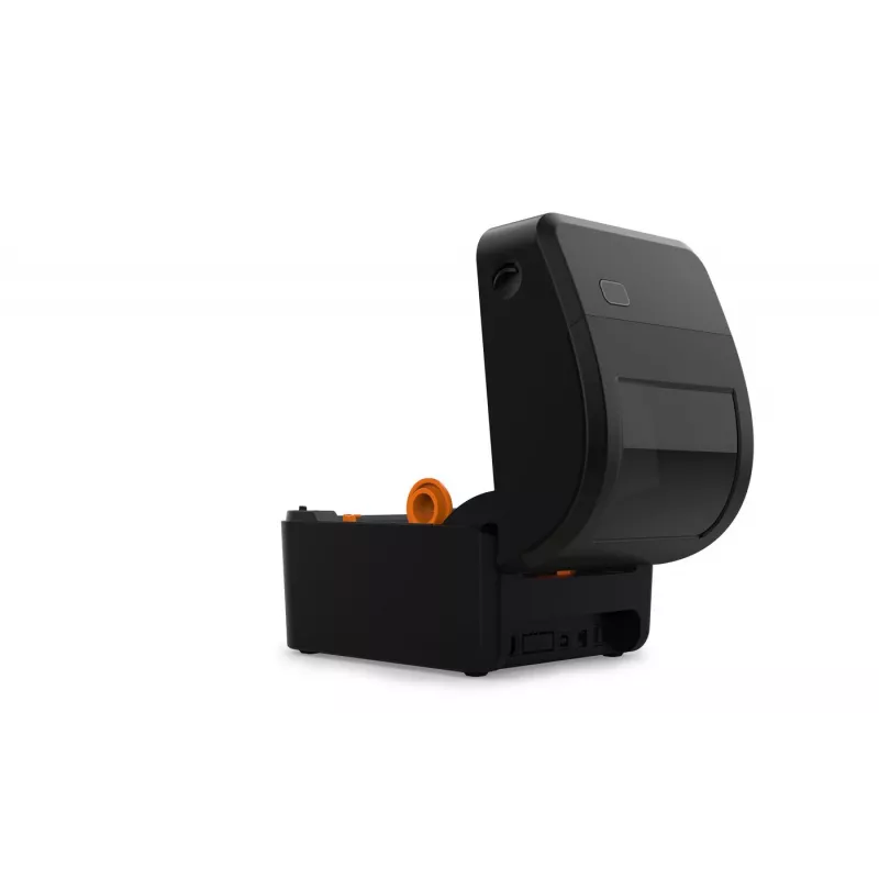 Etichettatrice Capture CA-RP420 — termica diretta 203 dpi da tavolo con USB, seriale, Ethernet (nero)