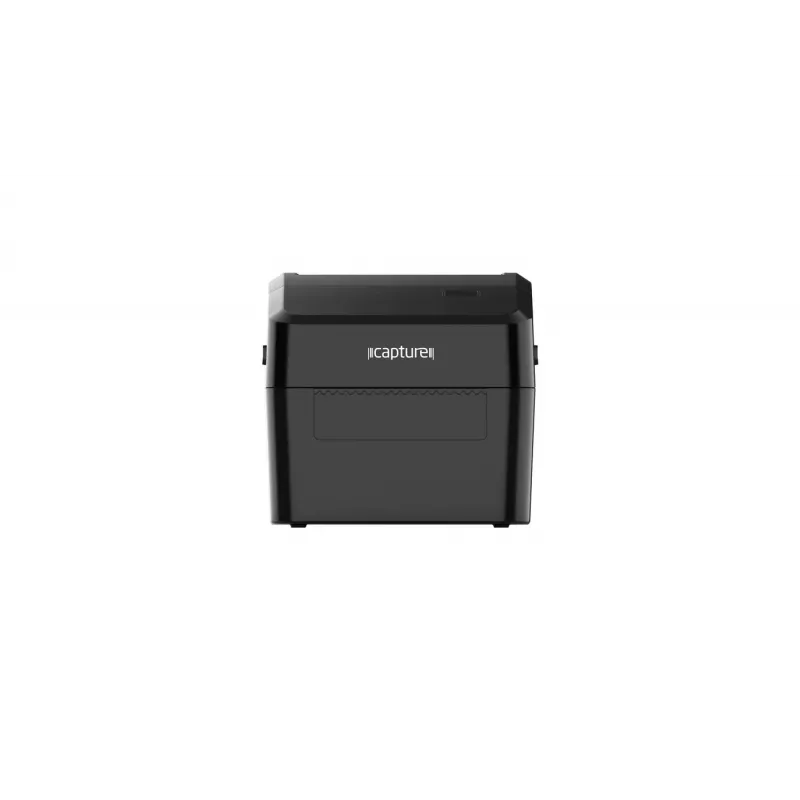 Etichettatrice Capture CA-RP420 — termica diretta 203 dpi da tavolo con USB, seriale, Ethernet (nero)