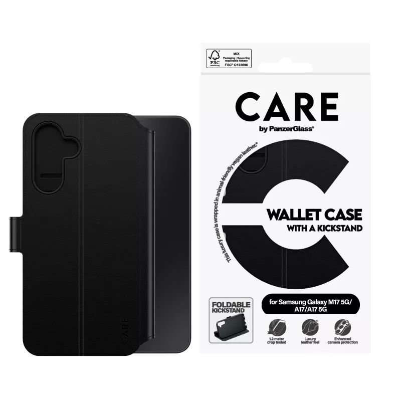 Custodia portafoglio con kickstand PanzerGlass CARE™ by ® Samsung Galaxy M17 5G | A17 | A17 5G