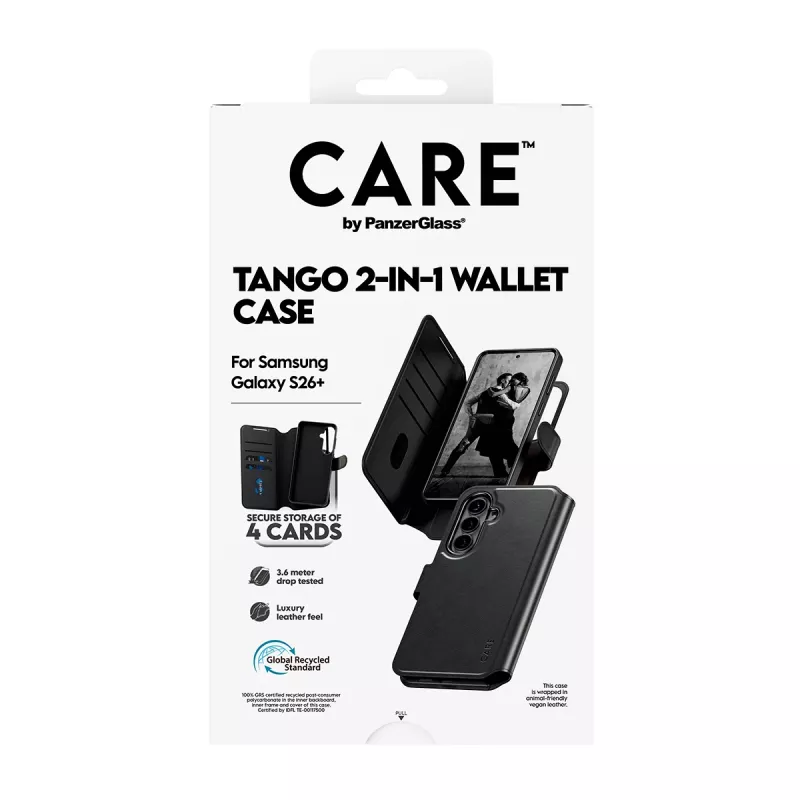 Custodia portafoglio 2-in-1 con Qi PanzerGlass CARE™ by ® Tango Samsung Galaxy S26+