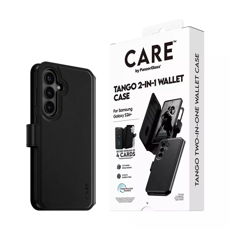 Custodia portafoglio 2-in-1 con Qi PanzerGlass CARE™ by ® Tango Samsung Galaxy S26+