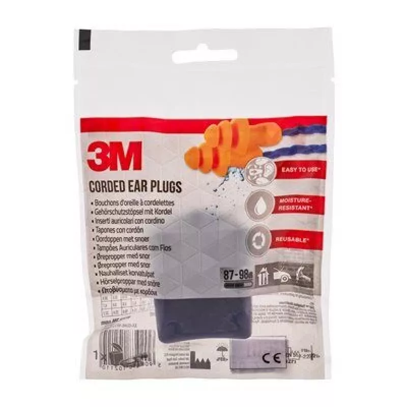 Tappo auricolare riutilizzabile 3M 1271C1 arancione 2 pz.