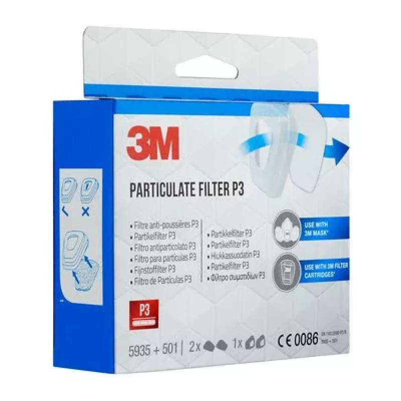 Filtro antiparticolato 3M 5935 P3, confezione da 2