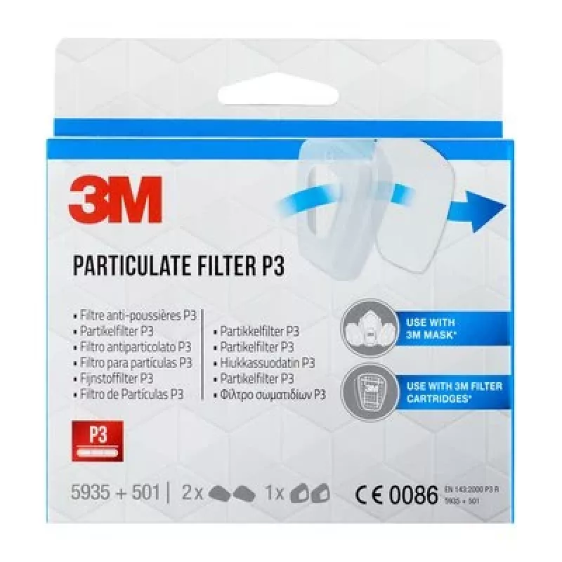 Filtro antiparticolato 3M 5935 P3, confezione da 2