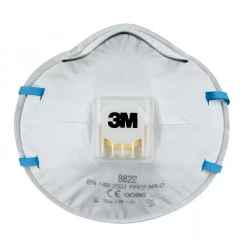 3M Cool Flow 8822 FFP2 NR D Mascherine respiratorie monouso, 5 pezzi (8822PRO5)