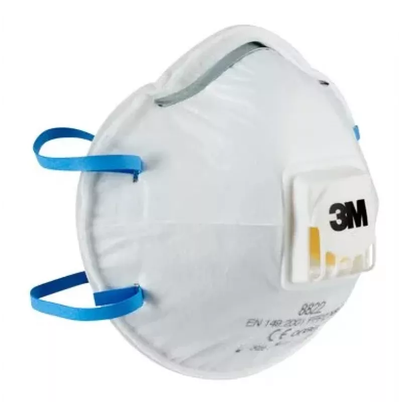 3M Cool Flow 8822 FFP2 NR D Mascherine respiratorie monouso, 5 pezzi (8822PRO5)