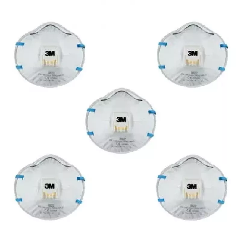 3M Cool Flow 8822 FFP2 NR D Mascherine respiratorie monouso, 5 pezzi (8822PRO5)