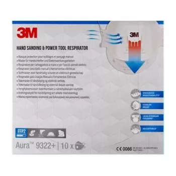 Maschera respiratoria riutilizzabile 3M 9322PRO5 FFP2 semimaschera filtrante maschera respiratoria con filtrazione dell'aria