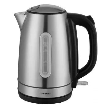 TORNADO TKE-01401ZA-GS | bollitore in acciaio inox 1,7 l con anello LED