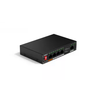 Switch PoE unmanaged Dahua Technology SF1005P — 5x Fast Ethernet (10/100), L2, PoE, 48–57 V, nero