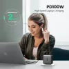 Caricabatterie Ugreen Nexode 100W GaN USB-C USB-A ricarica rapida 3 porte